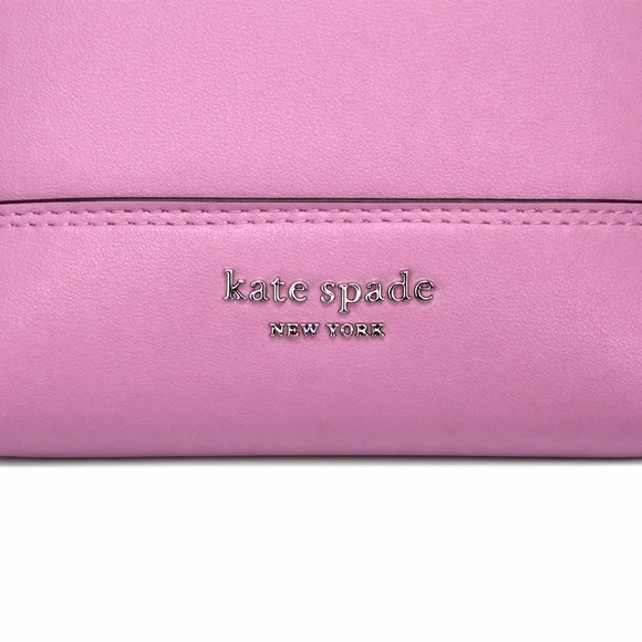 Kate Spade Eva Bucket Vibrant Pink Leather Crossbody Bag - Picture 4 of 5